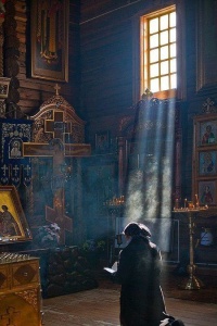 Kneeling Prayer.Orthodox Church