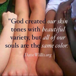 Different color skin, same souls.